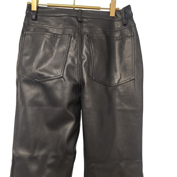 Weworewhat Faux leather lace-up black pants size 28 - Picture 6 of 8